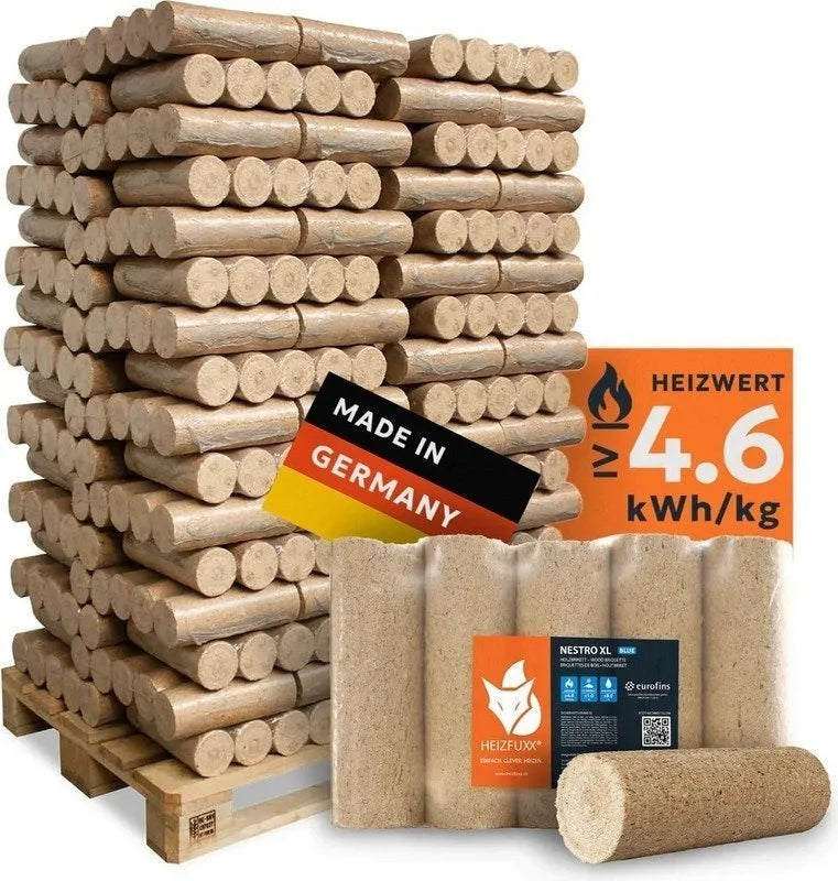 Bûches densifiées HEIZFUXX Nestro XL Blue 960 kg