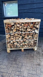 Bois de chauffage mixte 25 cm 1.2 RM sur 4 mini-palettes